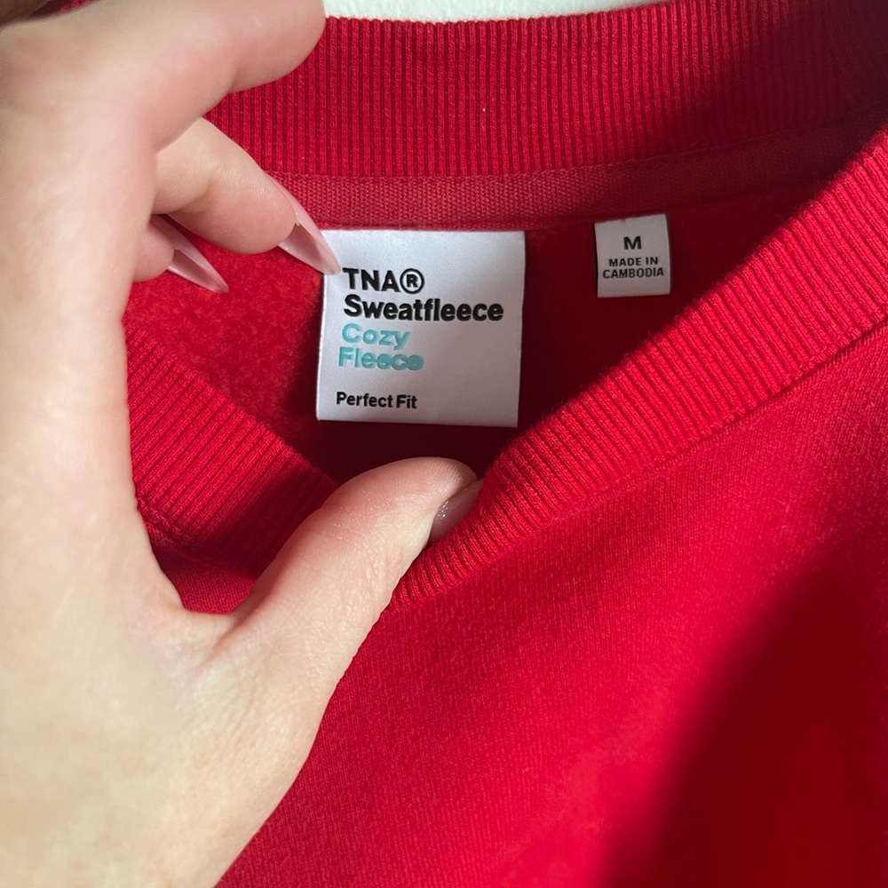 Cropped TNA Crewneck Sweater - Picture 2 of 4